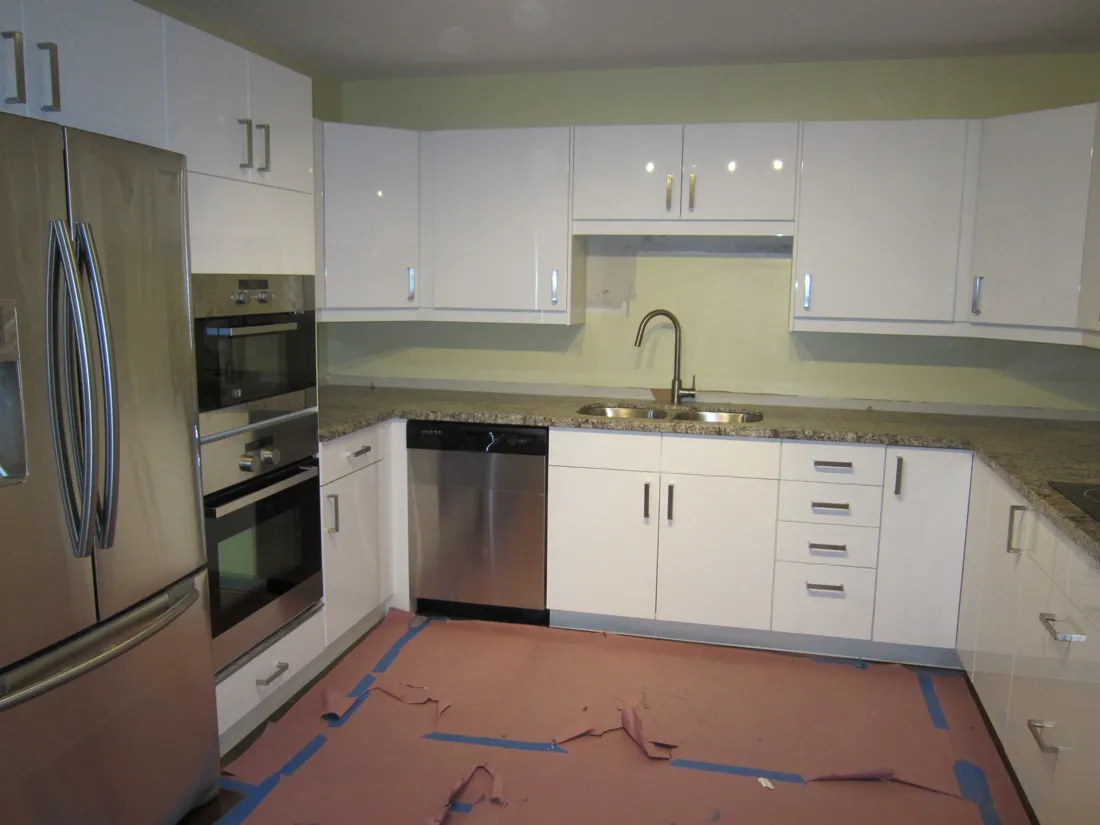 Kitchen cabinet installation project: Ikea sektion kitchen assembly st johns 09